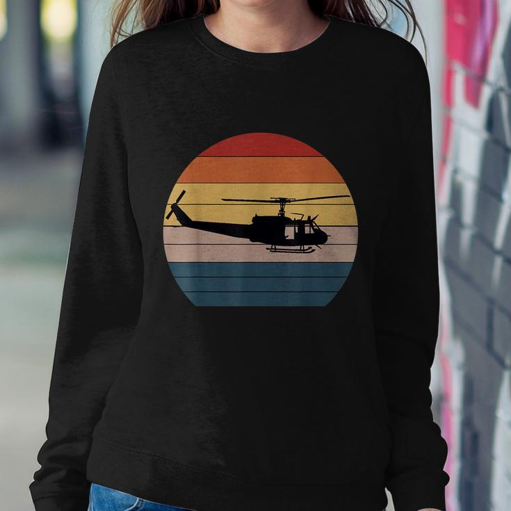 Retro Huey Veteran Helicopter Vintage Air Force Gift V3 Sweatshirt Gifts for Her