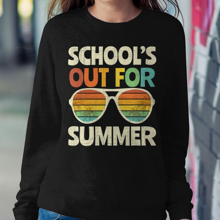 Retro Last Day Of School Schools Out For Summer Teacher Gift V3 Sweatshirt Gifts for Her