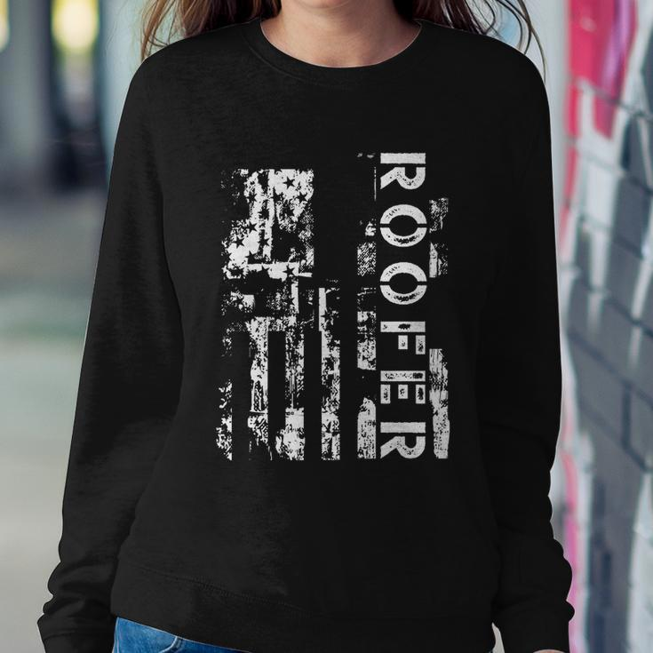 Roofer Us Flag Construction Worker Proud Labor Day Worker Gift Sweatshirt Gifts for Her