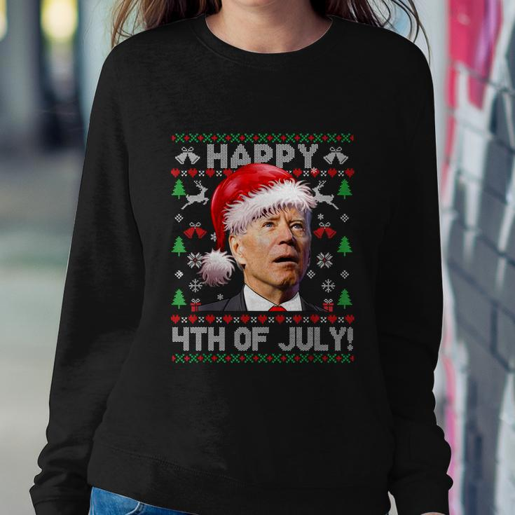Santa Joe Biden Happy 4Th Of July Ugly Christmas Sweater Sweatshirt Gifts for Her