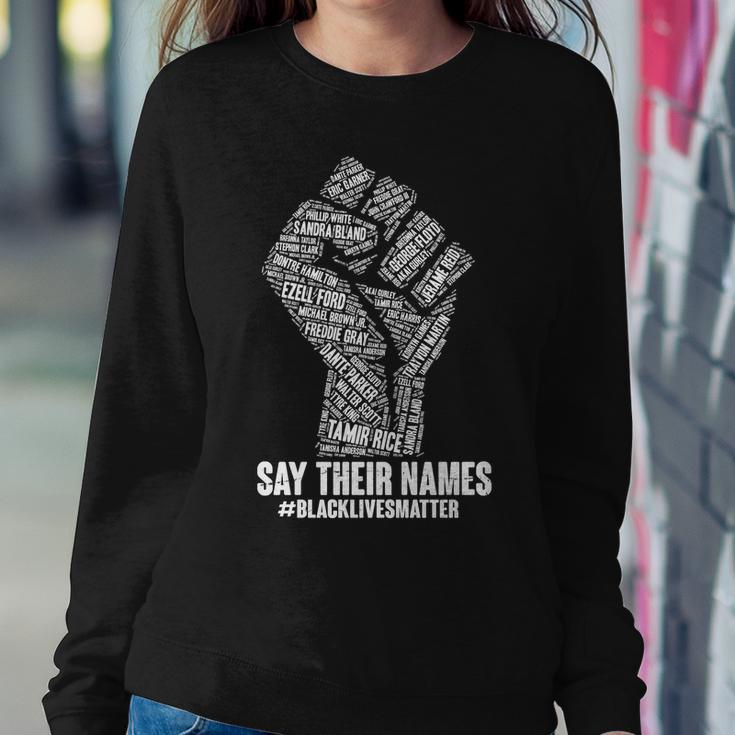 Say Their Names Blacklivesmatter Tshirt Sweatshirt Gifts for Her