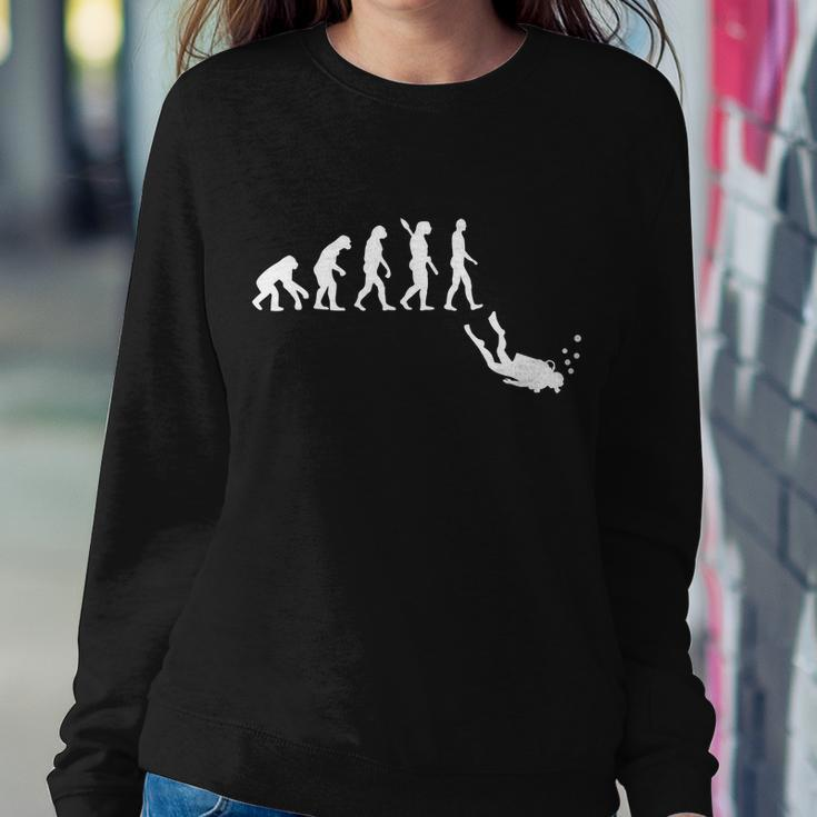 Scuba Diver Evolution Sweatshirt Gifts for Her