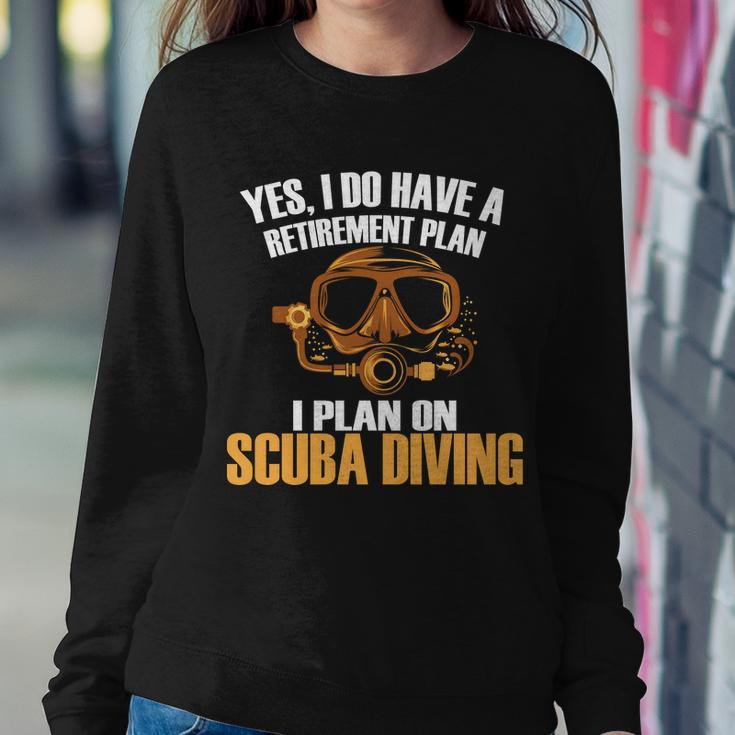 Scuba Diving Retirement Plan Sweatshirt Gifts for Her