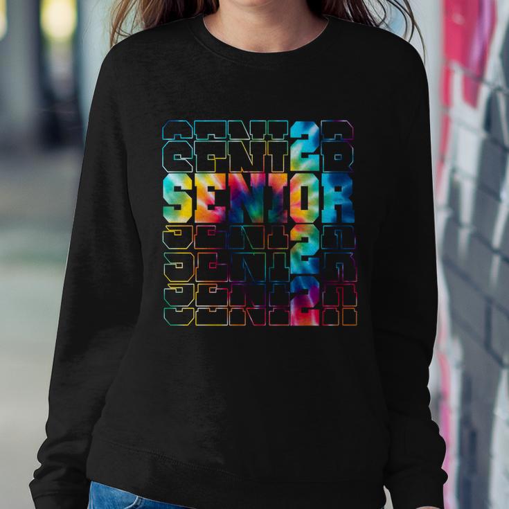 Senior Graduation Seniors 2022 Colorful Tie Dye Sweatshirt Gifts for Her