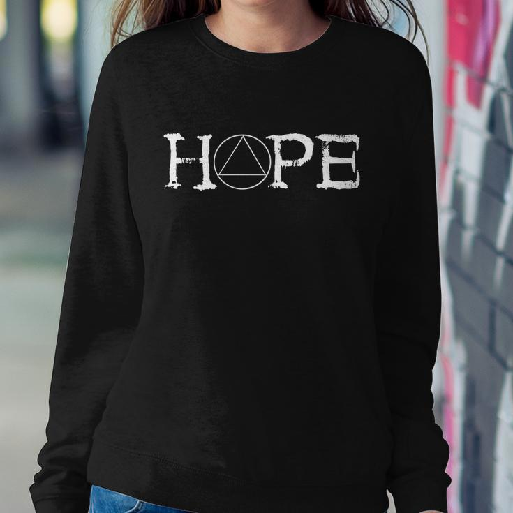 Sobriety Hope Recovery Alcoholic Sober Recover Aa Support Cool Gift Sweatshirt Gifts for Her