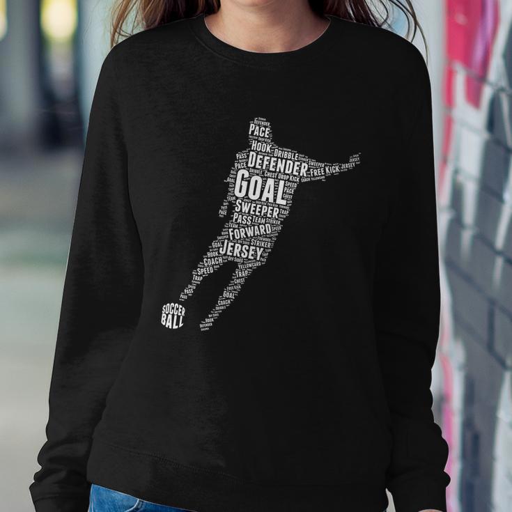 Soccer Futbol Player Word Art Tshirt Sweatshirt Gifts for Her