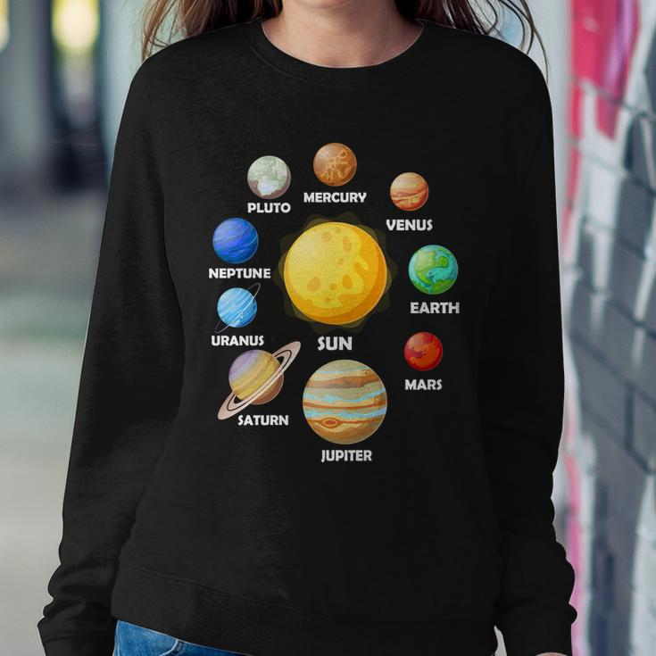 Solar System Planets Sun Mars Sweatshirt Gifts for Her