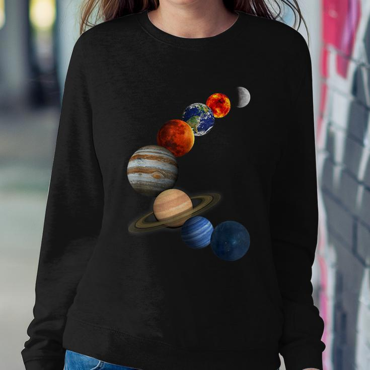 Solar System The Planets In Our Galaxy Sweatshirt Gifts for Her