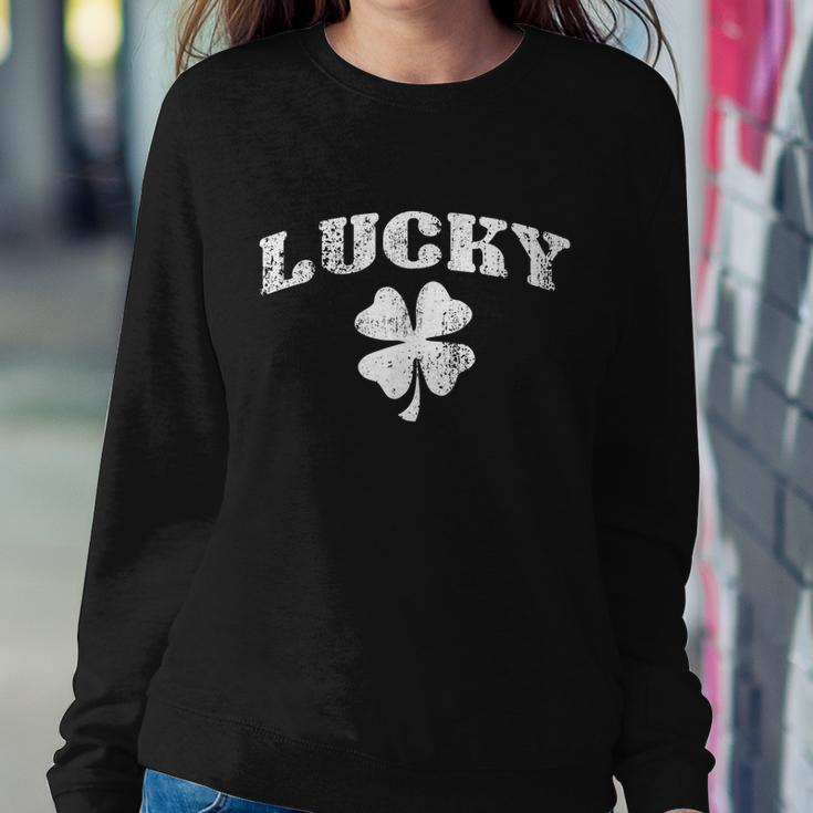 St Patricks Day Lucky St Patricks Day Sweatshirt Gifts for Her