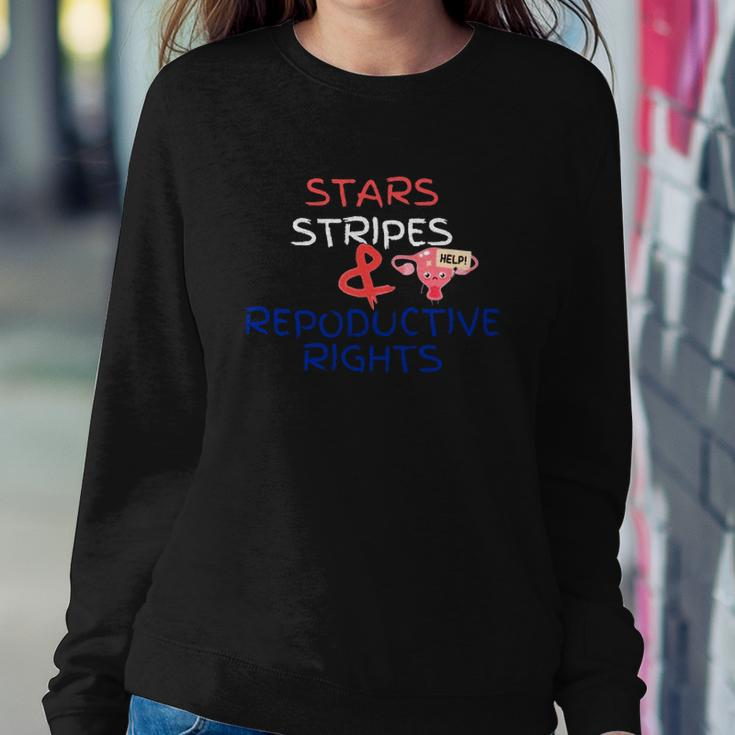 Stars Stripes And Reproductive Rights Roe V Wade Overturn Fight For Women&8217S Rights Sweatshirt Gifts for Her