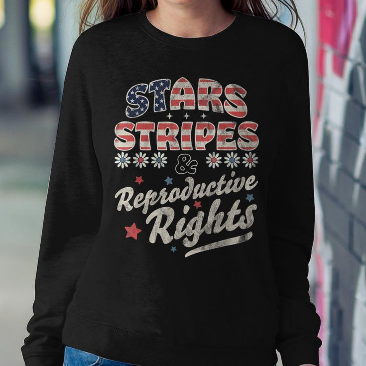Stars Stripes Reproductive Rights Patriotic 4Th Of July Cute V3 Sweatshirt Gifts for Her