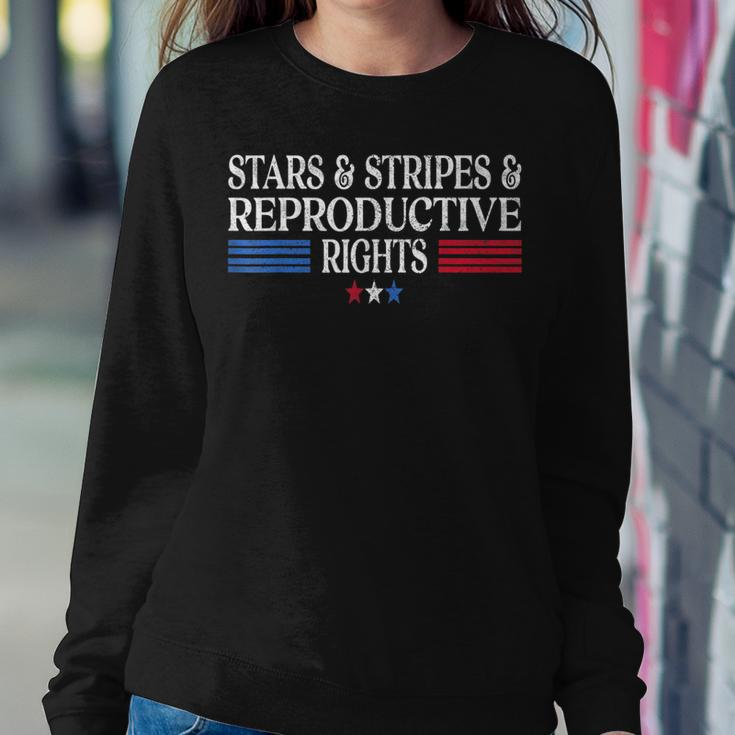 Stars Stripes Reproductive Rights Patriotic 4Th Of July Sweatshirt Gifts for Her