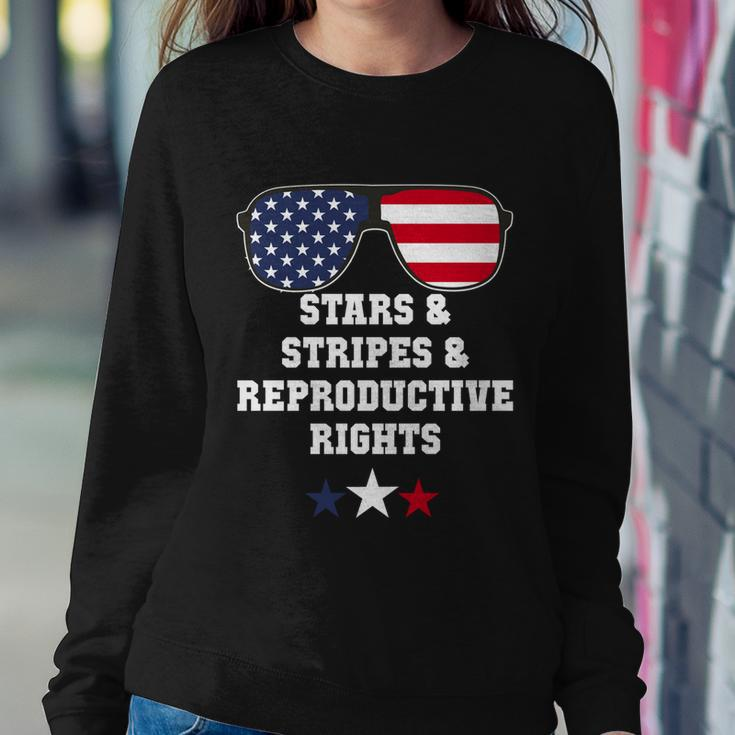 Stars Stripes Reproductive Rights Stars Stripes Sunglasses Gift Sweatshirt Gifts for Her