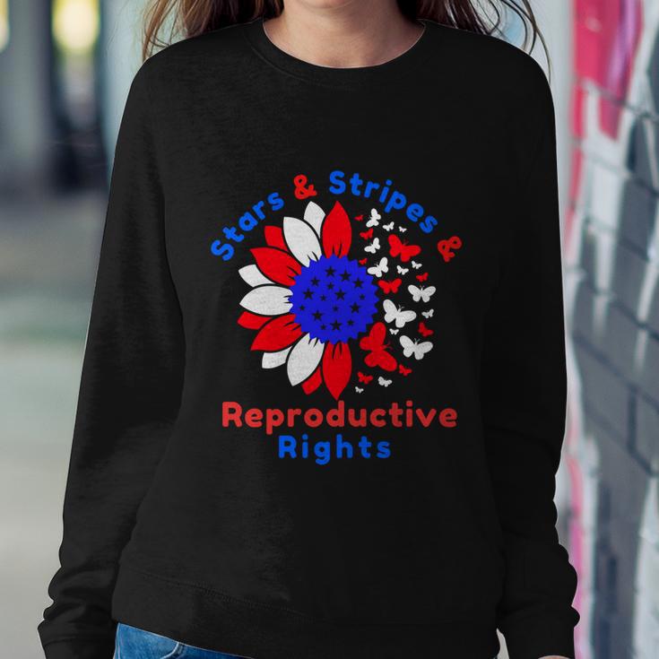 Stars Stripes Reproductive Rights Us Flag 4Th July Vintage American Flag V2 Sweatshirt Gifts for Her