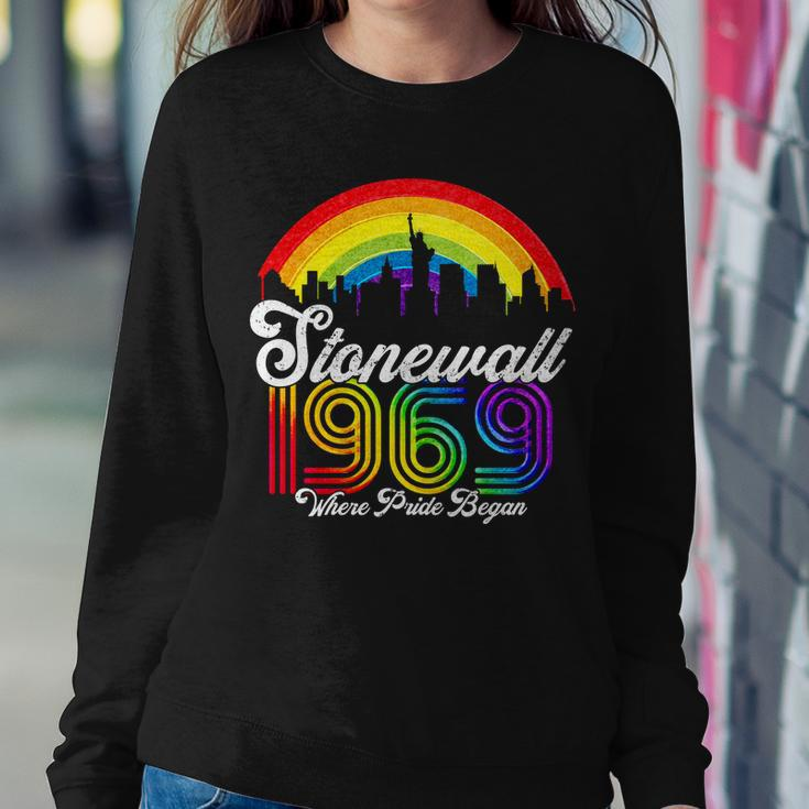 Stonewall 1969 Where Pride Began Lgbt Rainbow Sweatshirt Gifts for Her