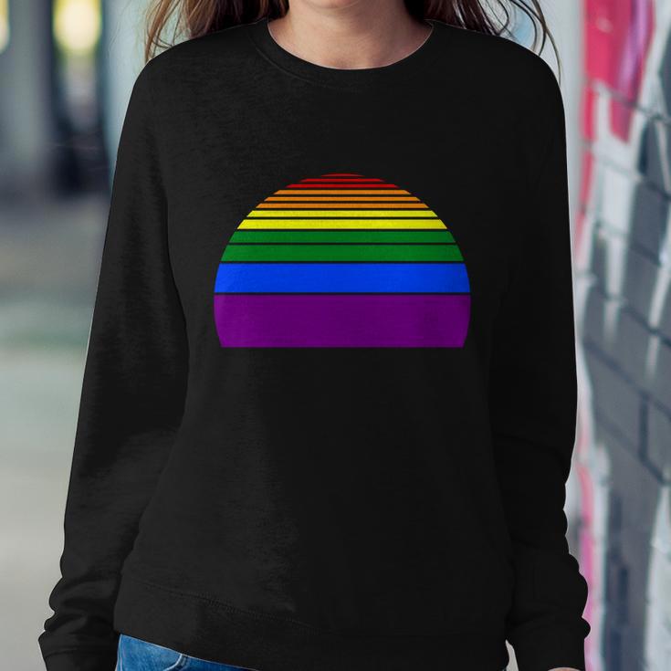 Sunset Lgbt Gay Pride Lesbian Bisexual Ally Quote V4 Sweatshirt Gifts for Her