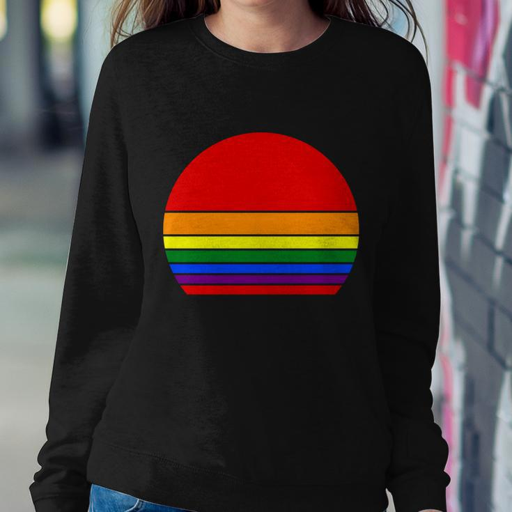 Sunset Lgbt Gay Pride Lesbian Bisexual Ally Quote V5 Sweatshirt Gifts for Her