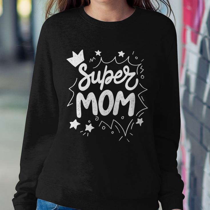 Super Mom Mothers Day Graphic Design Printed Casual Daily Basic Sweatshirt Gifts for Her