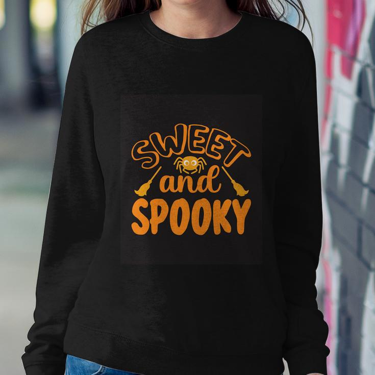 Sweet And Spooky Halloween Quote Sweatshirt Gifts for Her