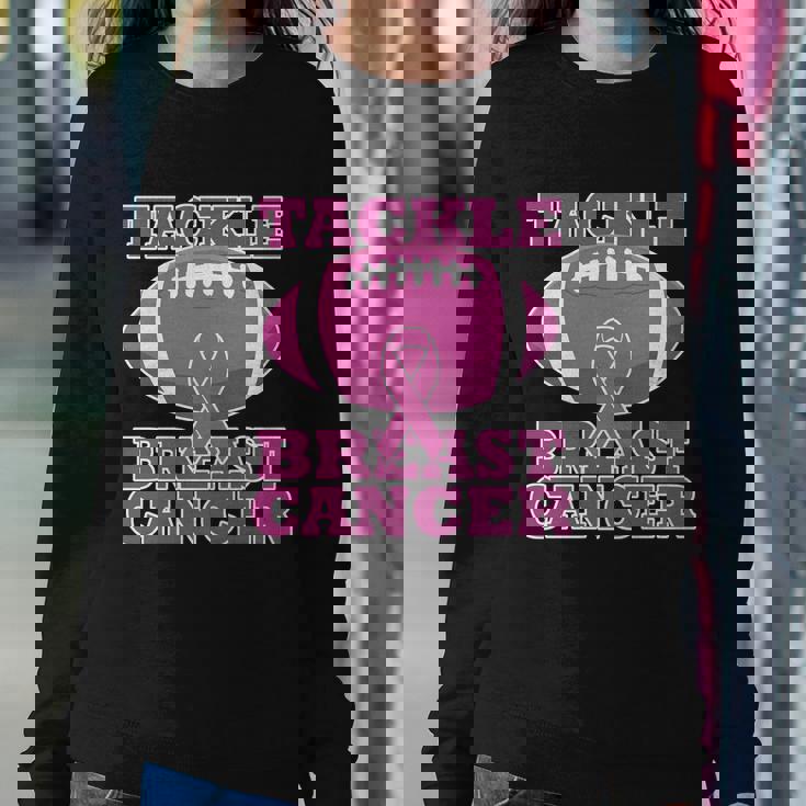 Tackle Breast Cancer Awareness Football Sweatshirt Gifts for Her