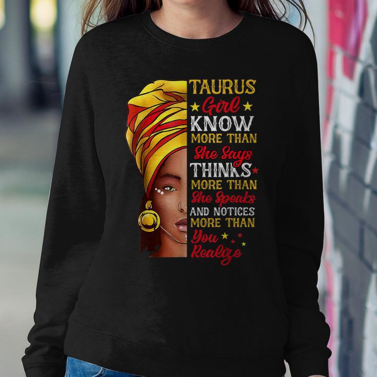 Taurus Girl Queen Melanin Afro Queen Black Zodiac Birthday Sweatshirt Gifts for Her