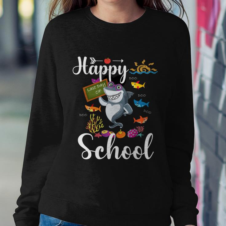 Teacher Shark Happy Last Day Of School Funny Gift Sweatshirt Gifts for Her