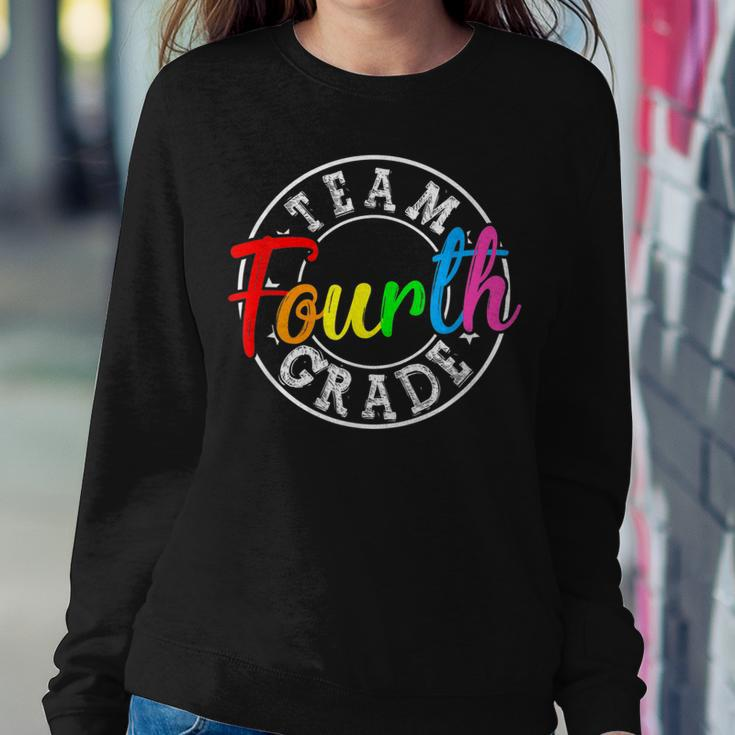 Team 4Th Grade Welcome Back To School Fourth Grade Sweatshirt Gifts for Her