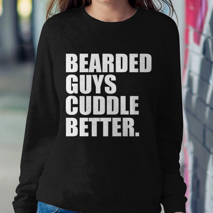 The Bearded Guys Cuddle Better Funny Beard Tshirt Sweatshirt Gifts for Her