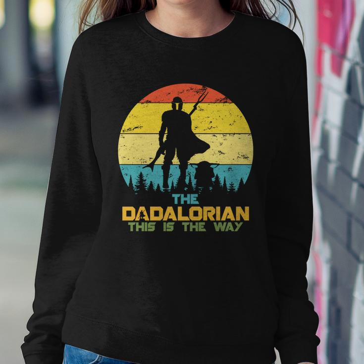 The Dadalorian This Is The Way Funny Dad Movie Spoof Sweatshirt Gifts for Her