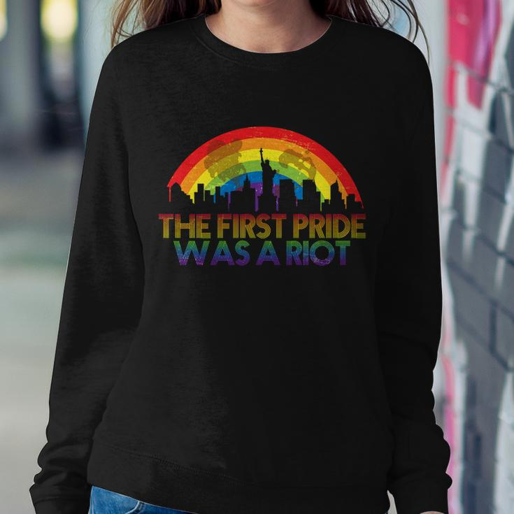 The First Pride Was A Riot Tshirt Sweatshirt Gifts for Her