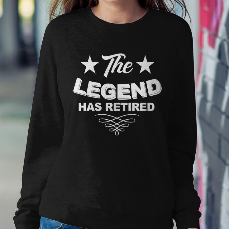 The Legend Has Retired Funny Retirement Gift Sweatshirt Gifts for Her