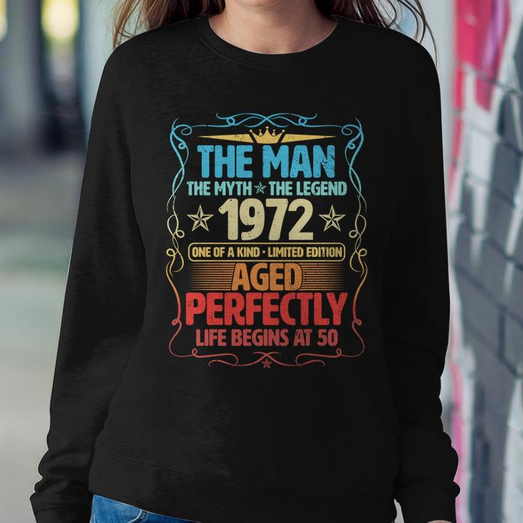 The Man Myth Legend 1972 Aged Perfectly 50Th Birthday Tshirt Sweatshirt Gifts for Her