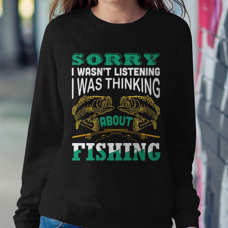 Thinking About Fishing Funny Tshirt Sweatshirt Gifts for Her