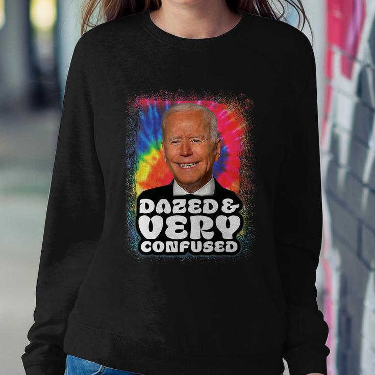 Tie Dye Biden Dazed And Very Confused Funny Tshirt Sweatshirt Gifts for Her