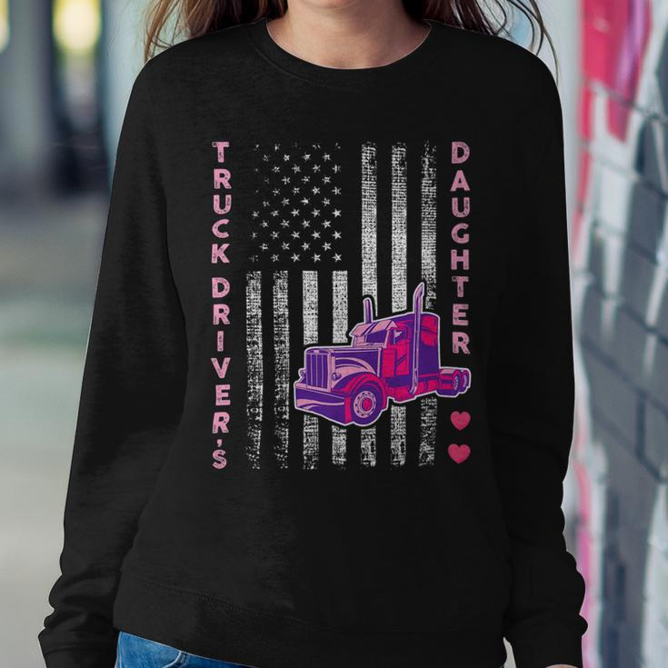 Trucker Truck Drivers Daughter Girl Trucker Sweatshirt Gifts for Her