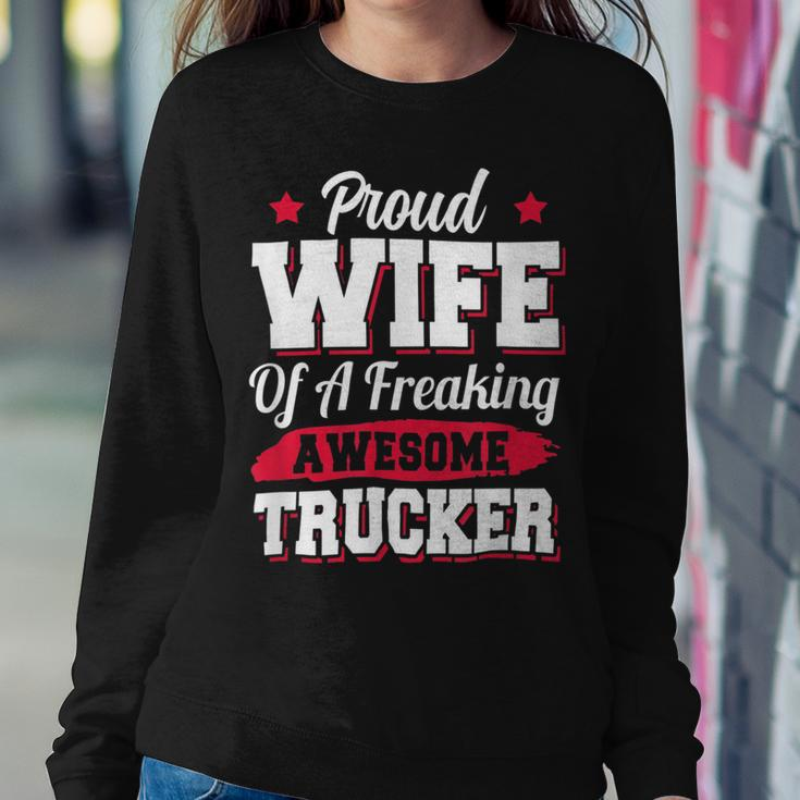 Trucker Trucking Truck Driver Trucker Wife Sweatshirt Gifts for Her