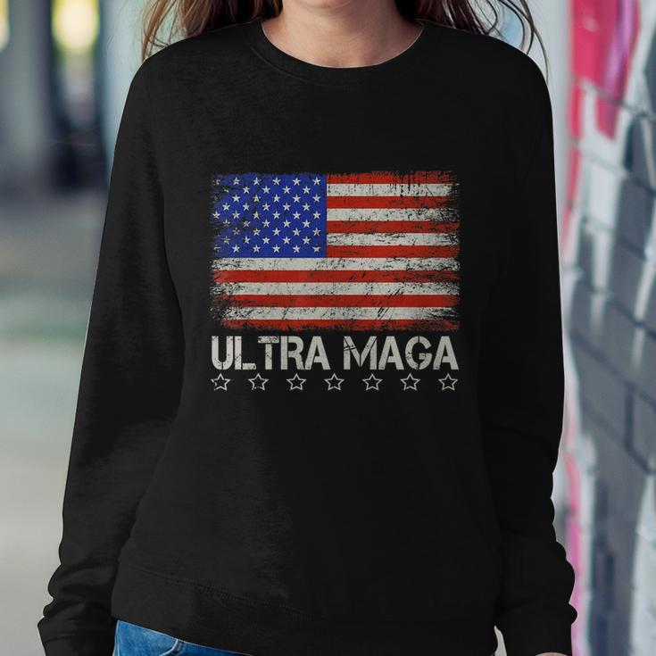 Ultra Maga Shirt Maga King Funny Anti Biden Us Flag Pro Trump Trendy Tshirt V2 Sweatshirt Gifts for Her