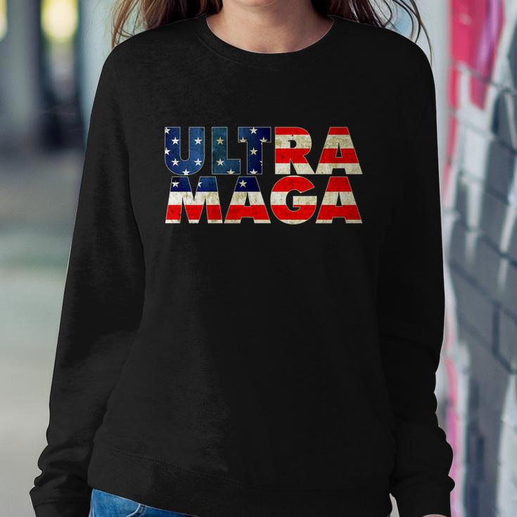 Ultra Maga Usa American Flag Sweatshirt Gifts for Her