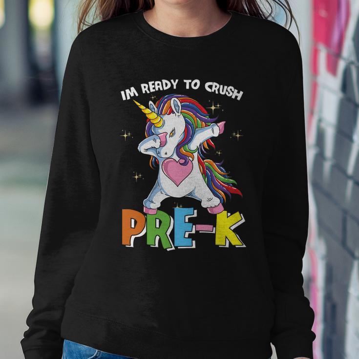 Unicorn Im Ready To Crush Prek Back To School Sweatshirt Gifts for Her