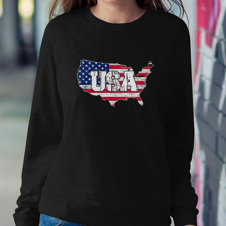 United States Of America 4Th Of July American Flag Sweatshirt Gifts for Her