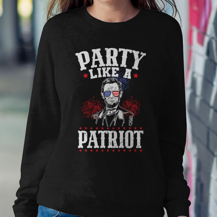 Usa Flag Design Party Like A Patriot Plus Size Shirt For Men Women And Family Sweatshirt Gifts for Her