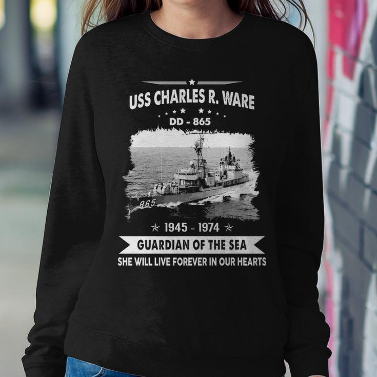 Uss Charles R Ware Dd V2 Sweatshirt Gifts for Her