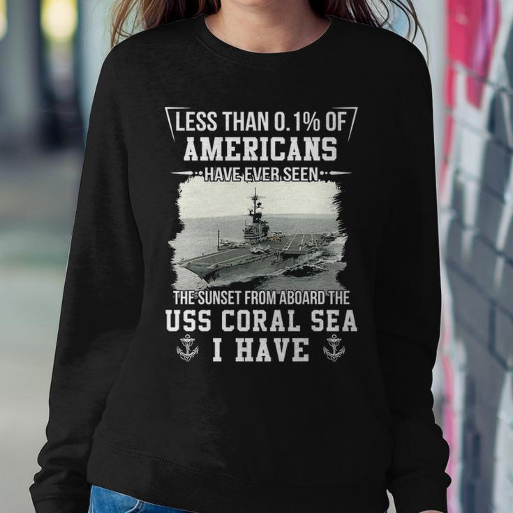 Uss Coral Sea Cv 43 Cva 43 Sunset Sweatshirt Gifts for Her