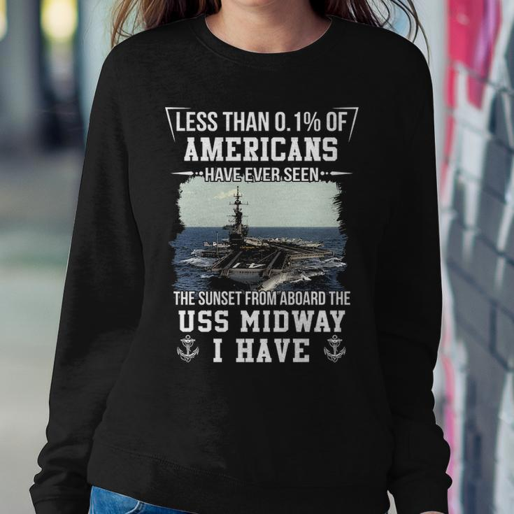 Uss Midway Cv 41 Cva 41 Sunset Sweatshirt Gifts for Her
