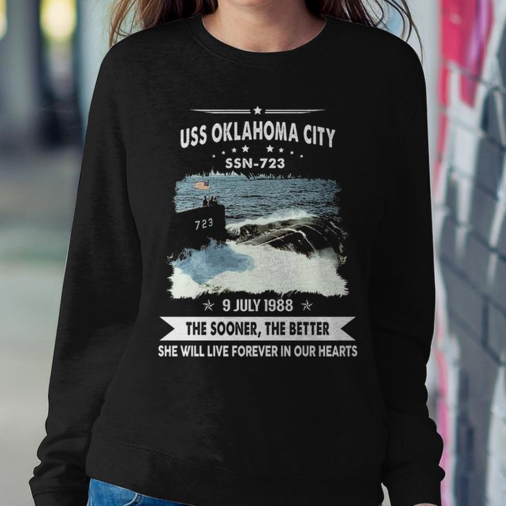 Uss Oklahoma City Ssn Sweatshirt Gifts for Her