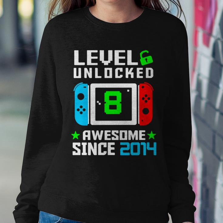Video Game Level 8 Unlocked 8Th Birthday Sweatshirt Gifts for Her