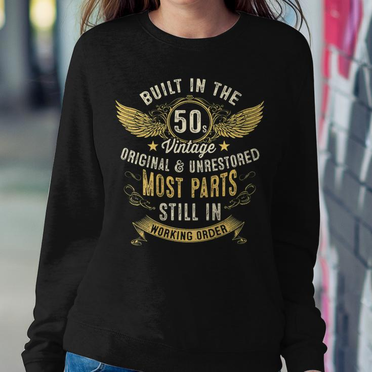 Vintage 1950S Built In The 50S Fifties Funny 70Th Birthday V2 Sweatshirt Gifts for Her