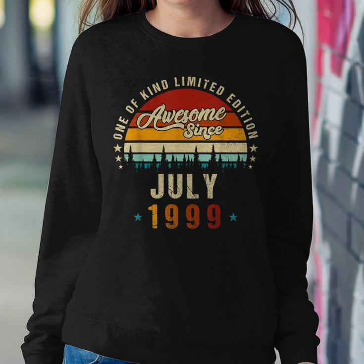Vintage 23Th Birthday Awesome Since July 1999 Epic Legend Sweatshirt Gifts for Her