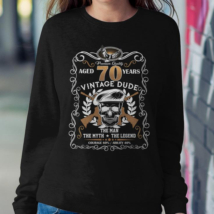 Vintage Dude Aged 70 Years Man Myth Legend 70Th Birthday Tshirt Sweatshirt Gifts for Her