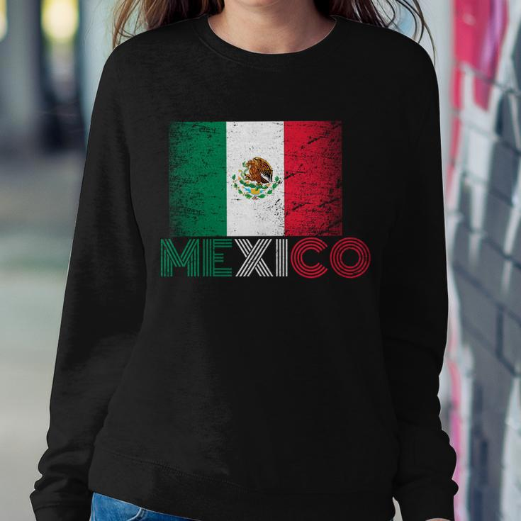 Vintage Mexico Distress Logo Flag Sweatshirt Gifts for Her